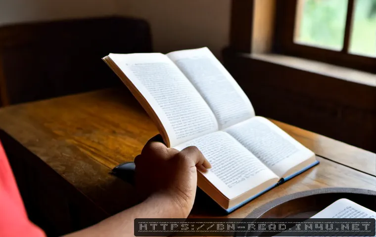 Home 11 속독 훈련법 - Photorealistic over-the-shoulder view of a focused Bengali adult practicing speed reading at a clean...